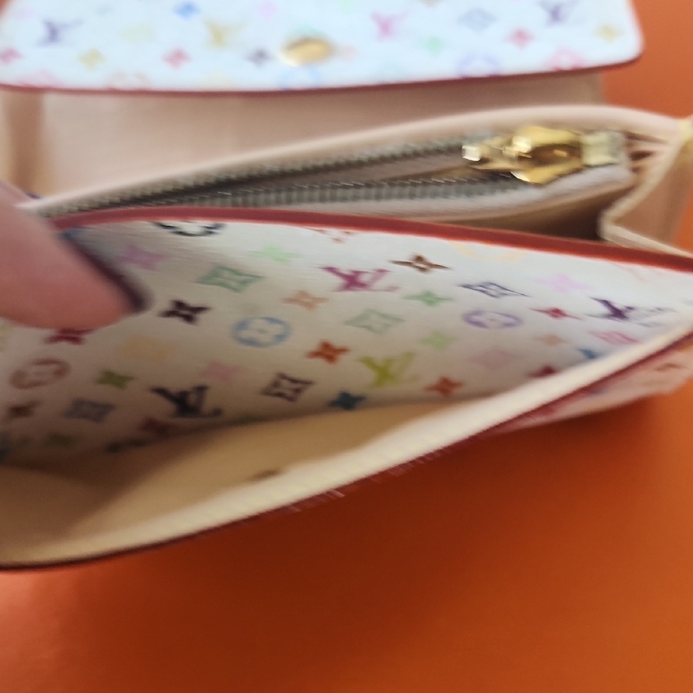 ***SOLD*** Louis Vuitton x Takashi Murakami Multicolor Monogram Alexandra Wallet - Picture 13 of 16